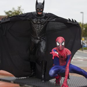 batman en spiderman